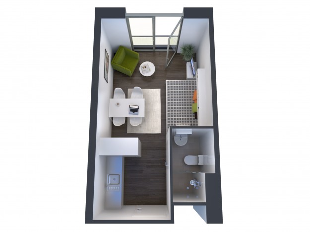 Interieur bovenaanzicht